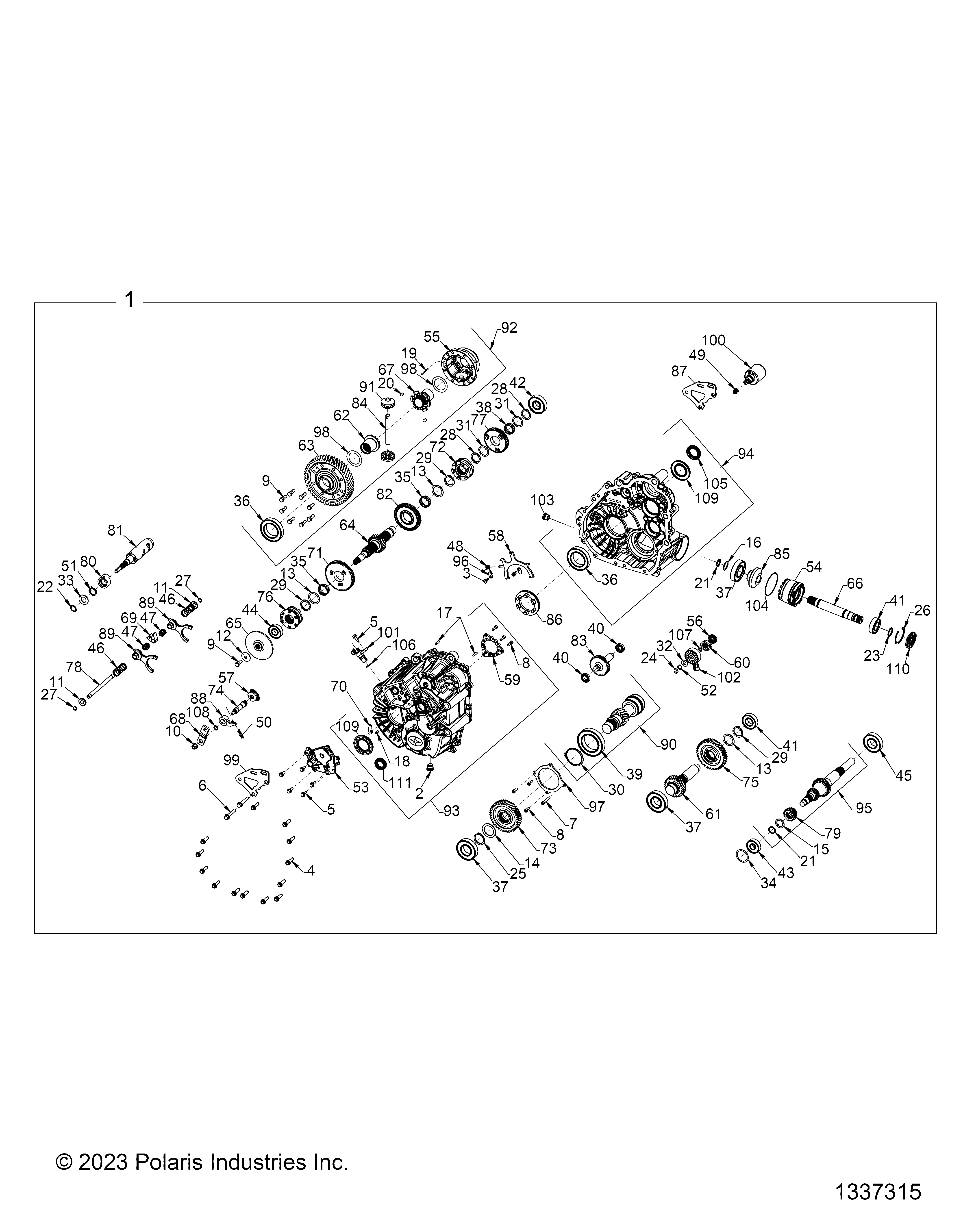 DRIVE TRAIN, MAIN GEARCASE INTERNALS - D26P4ED4D4 (1334334)