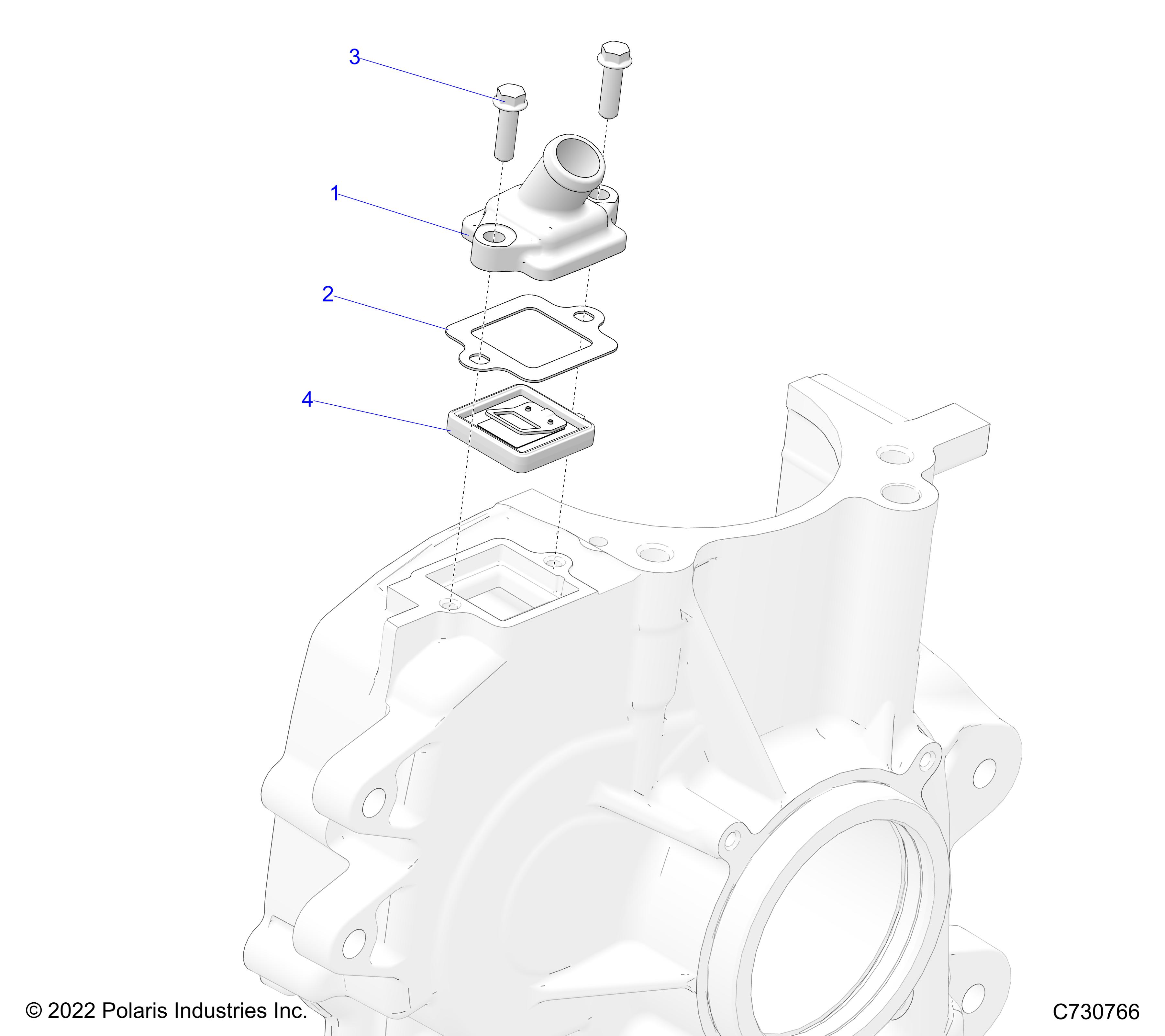 ENGINE, BREATHER - R25MAE57F1/C1/G1/G9 (C730766)