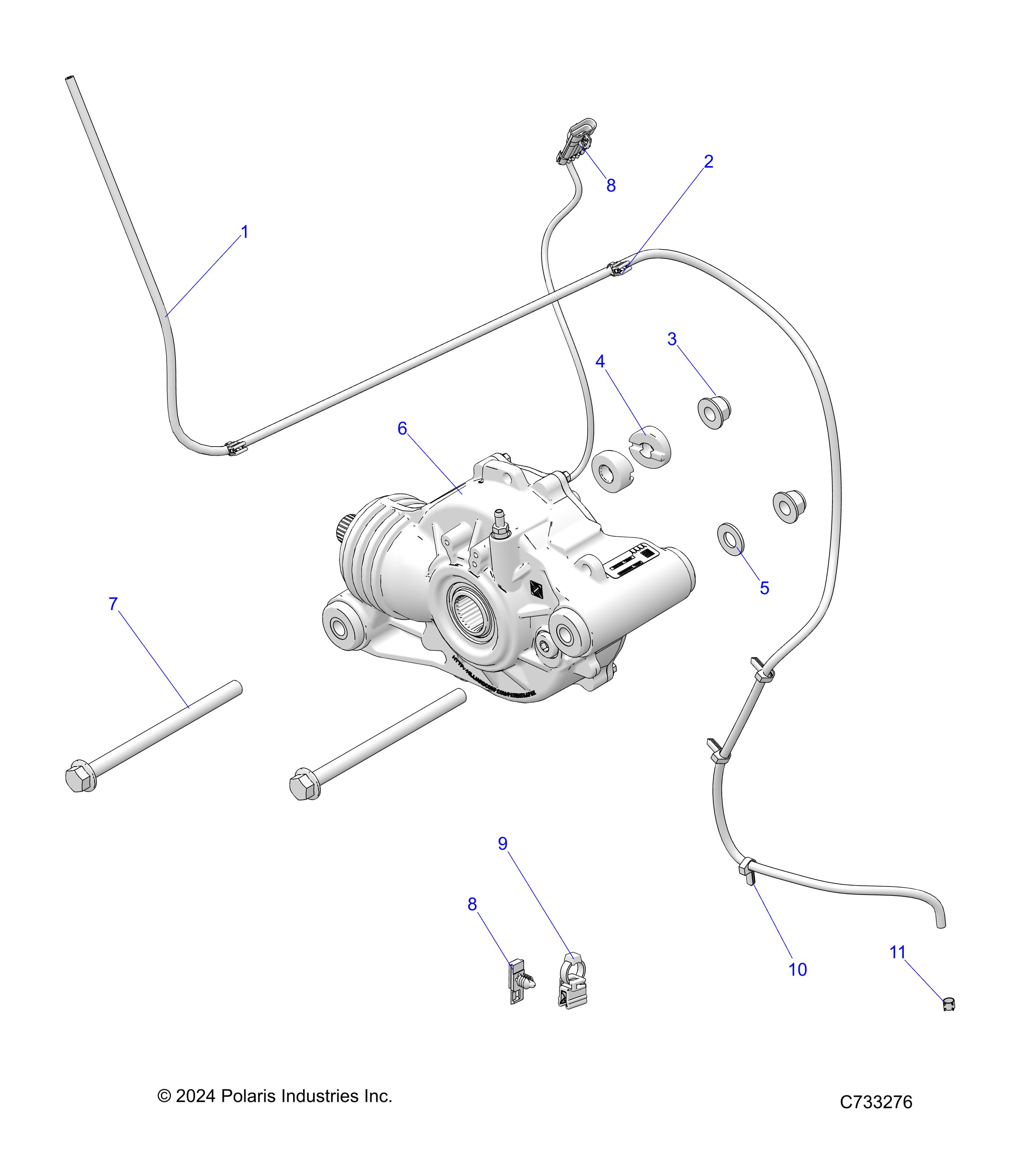 DRIVE TRAIN, FRONT GEARCASE MOUNTING - R25RSB99AZ/BZ/AL (C733276)