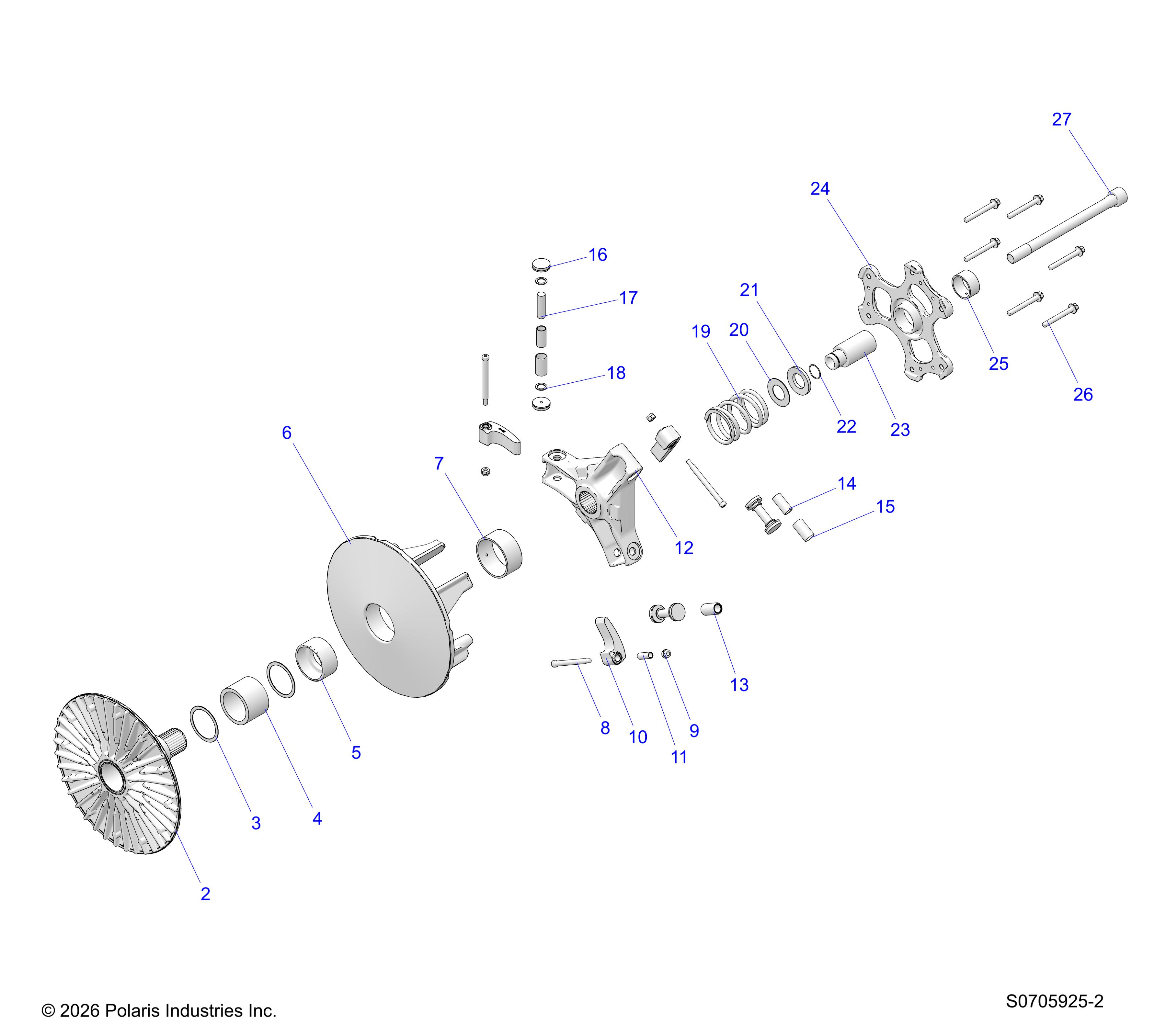 DRIVE TRAIN, PRIMARY CLUTCH