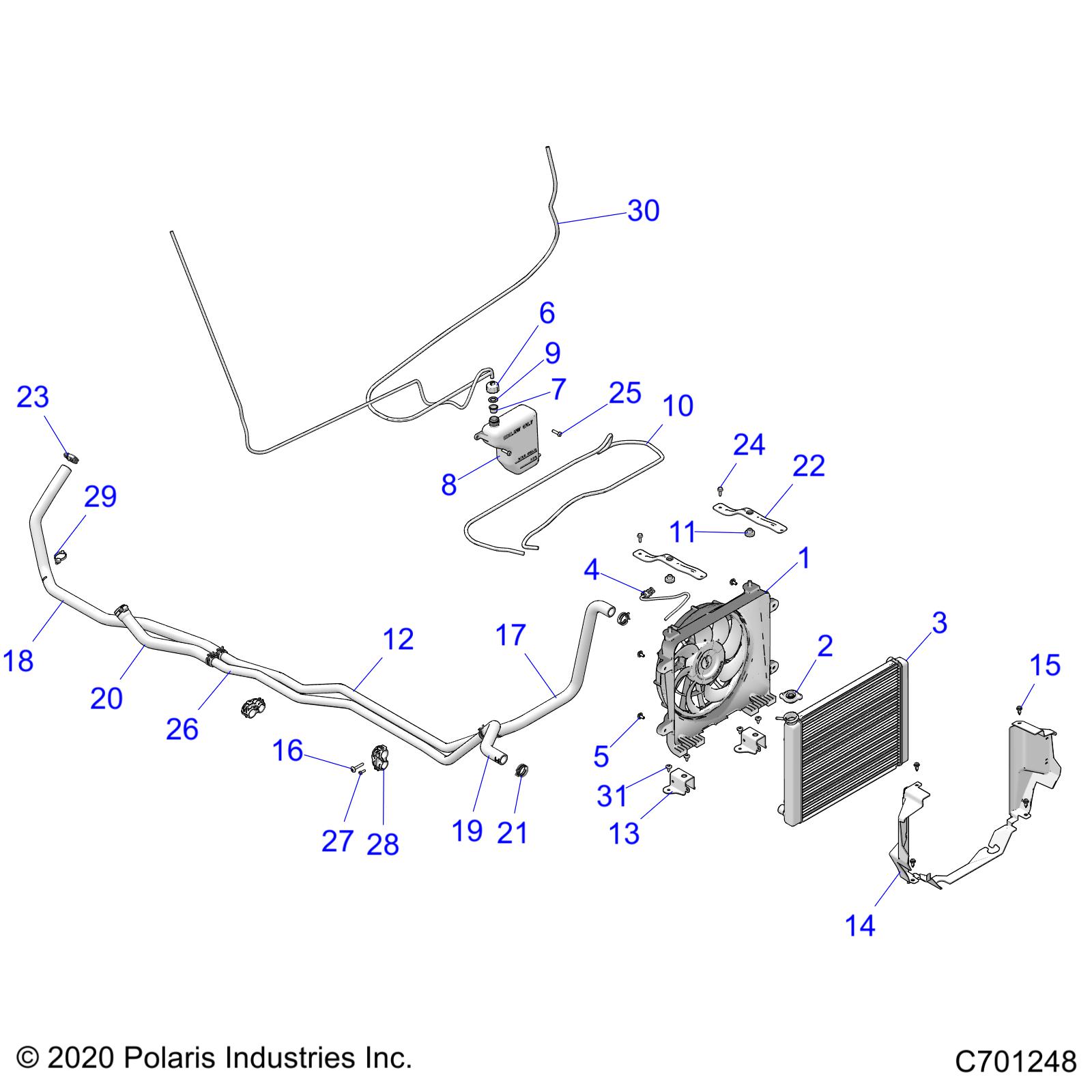 ENGINE, COOLING SYSTEM - R21RRM99AG (C701248)