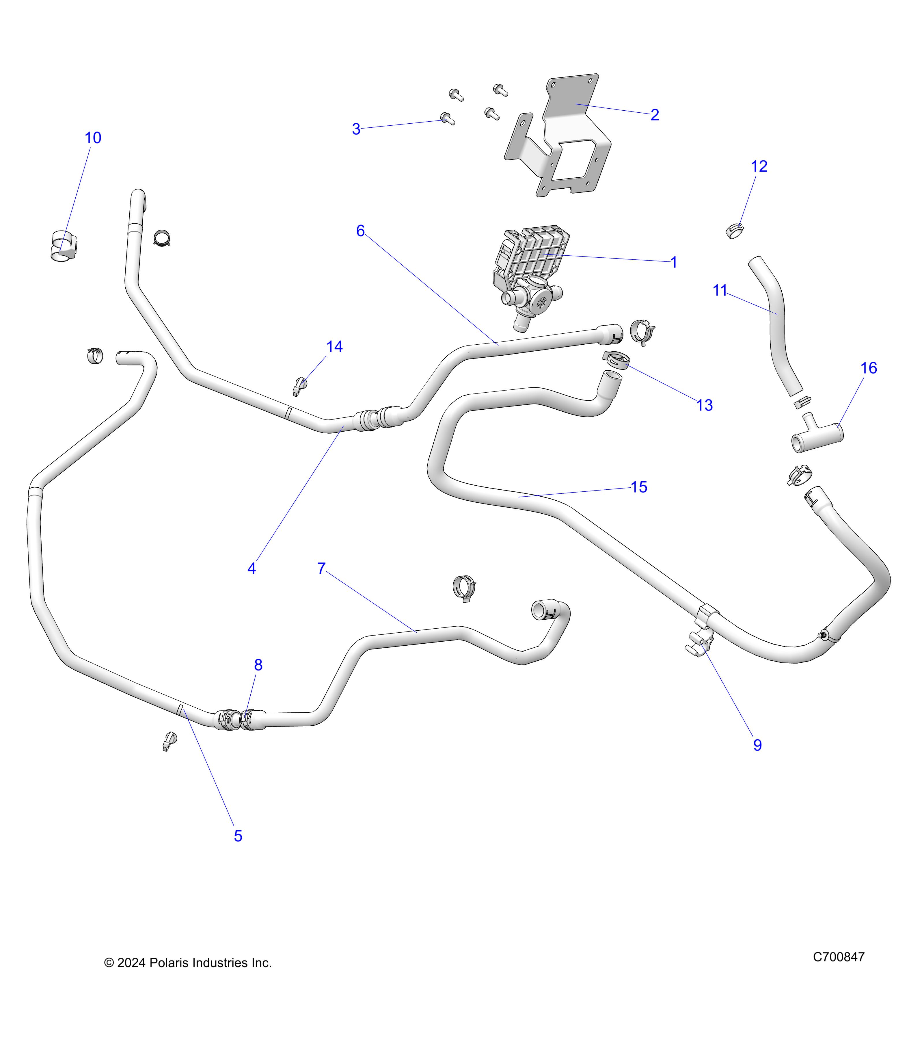 BODY, HEATER ROUTING - R20RRR99A/B (700847)