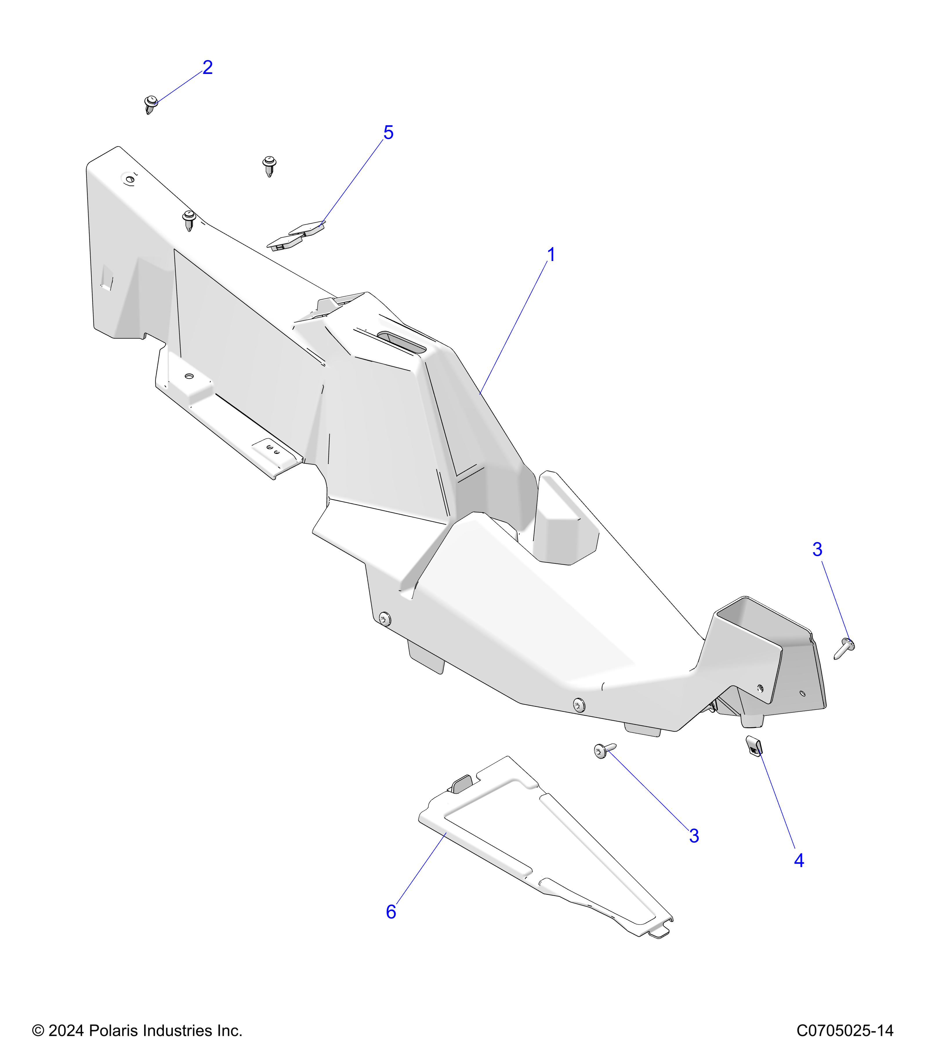 BODY, CENTER CONSOLE - Z25NEB99A4/B4 705025-1)