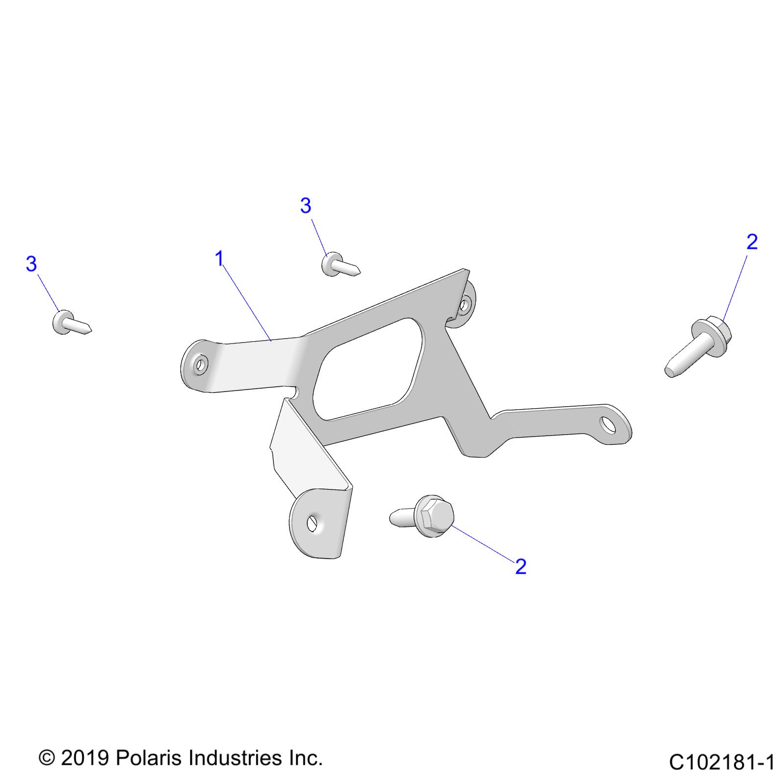 ELECTRICAL, ECU BRACKET - A22SLE95FJ/S95CJ/S95FJ (C102181-1)