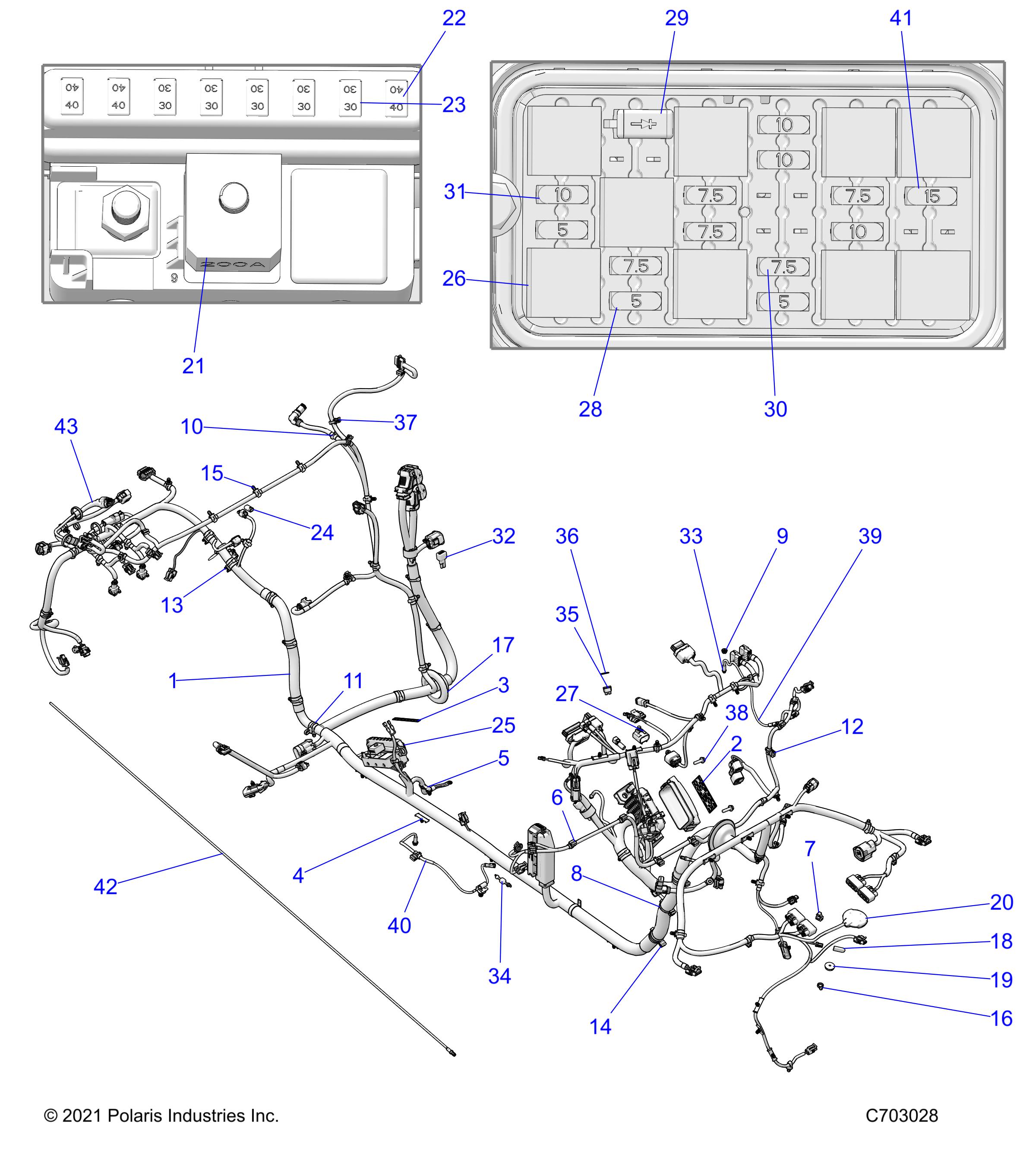 ELECTRICAL, WIRE HARNESS, CHASSIS, ULTIMATE LE - Z22MAU92AP/BP (C0705753)