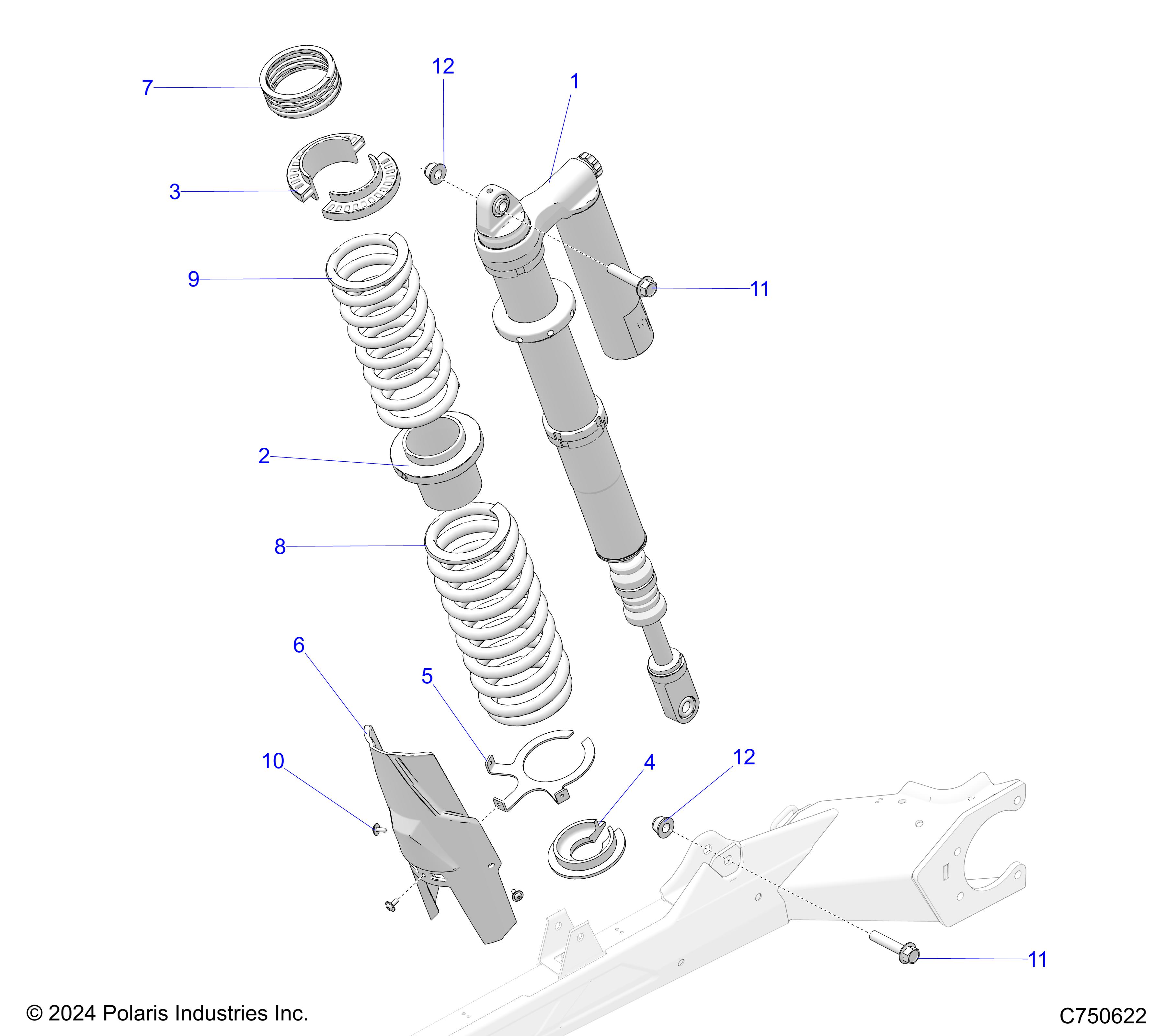 SUSPENSION, FRONT SHOCK MOUNTING - Z25X4E92A4/B4 (C750622)