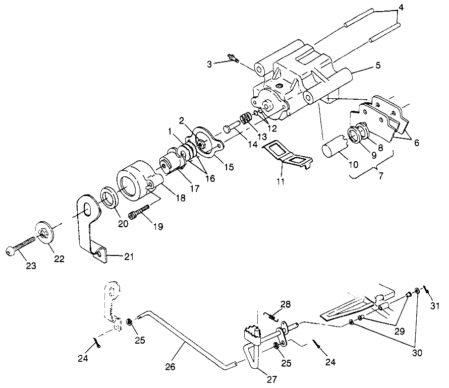 REAR BRAKE Sport 400L W97BA38C and Trail Blazer W97BA25C (4940124012C002)