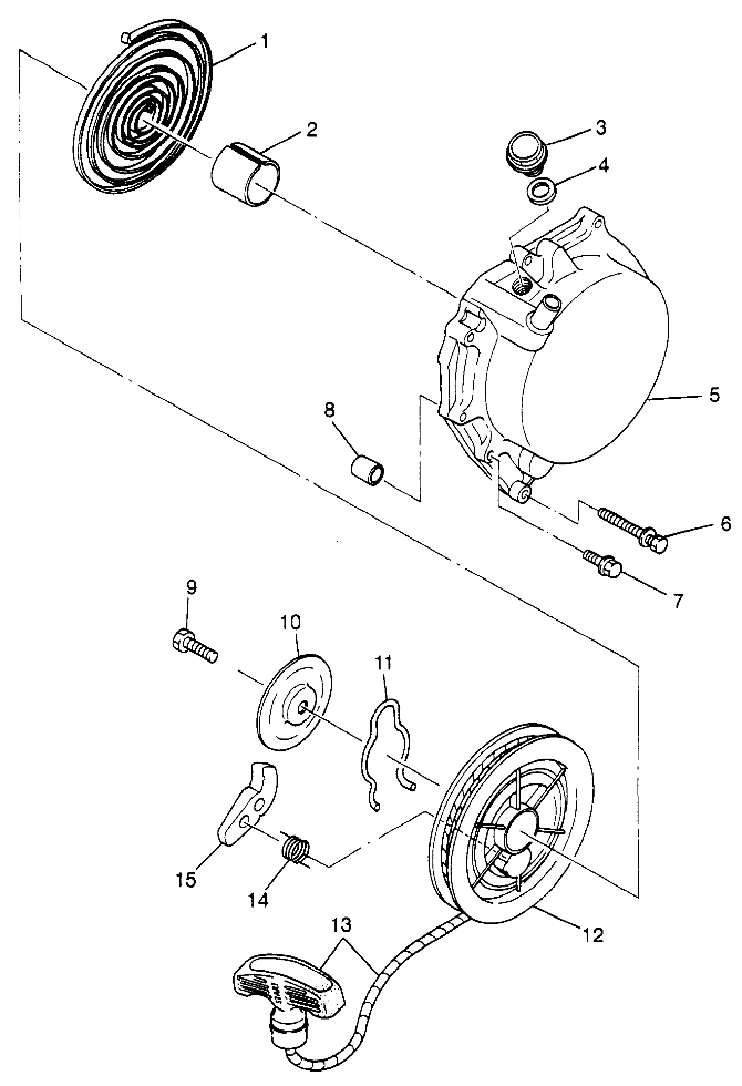 RECOIL STARTER (SPORT) Sport 400L W97BA38C (4940124012D006)