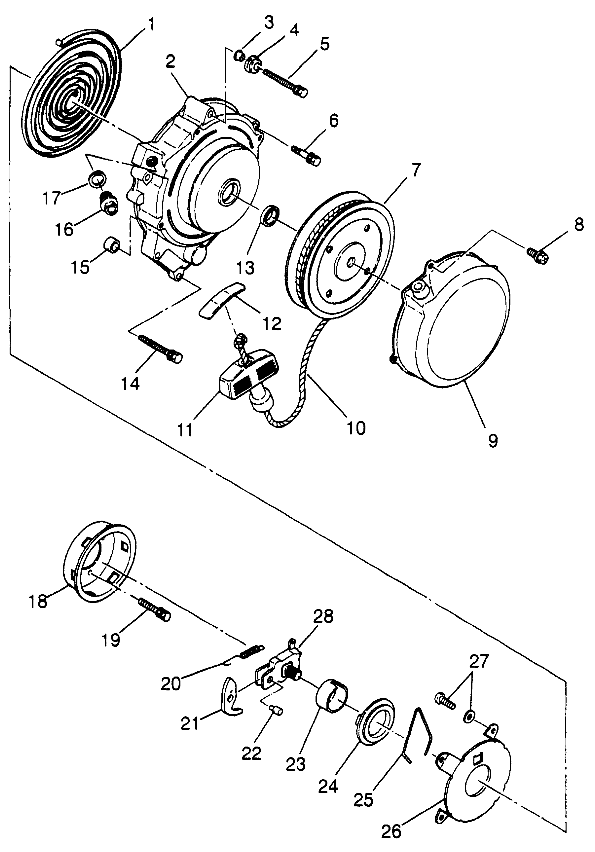 RECOIL STARTER (BLAZER) Trail Blazer W97BA25C (4940124012D007)