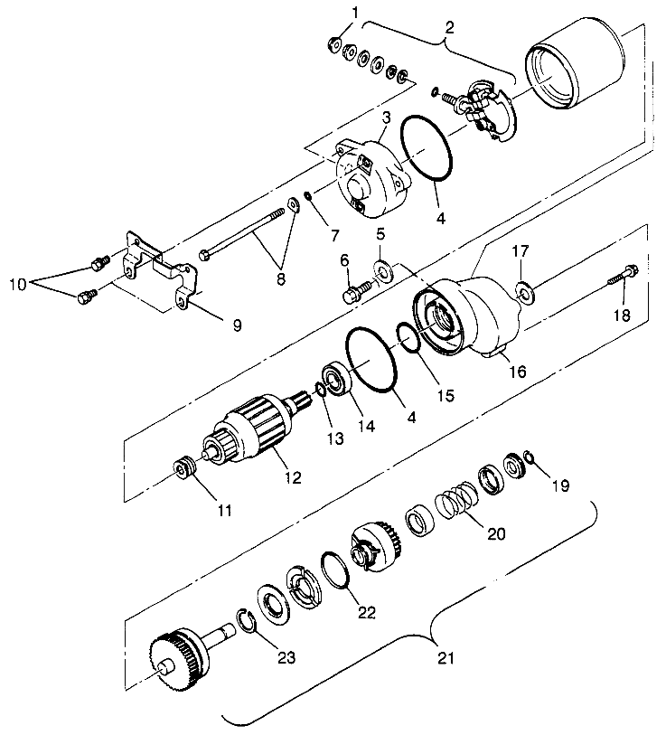 STARTING MOTOR (BLAZER) Trail Blazer W97BA25C (4940124012D009)