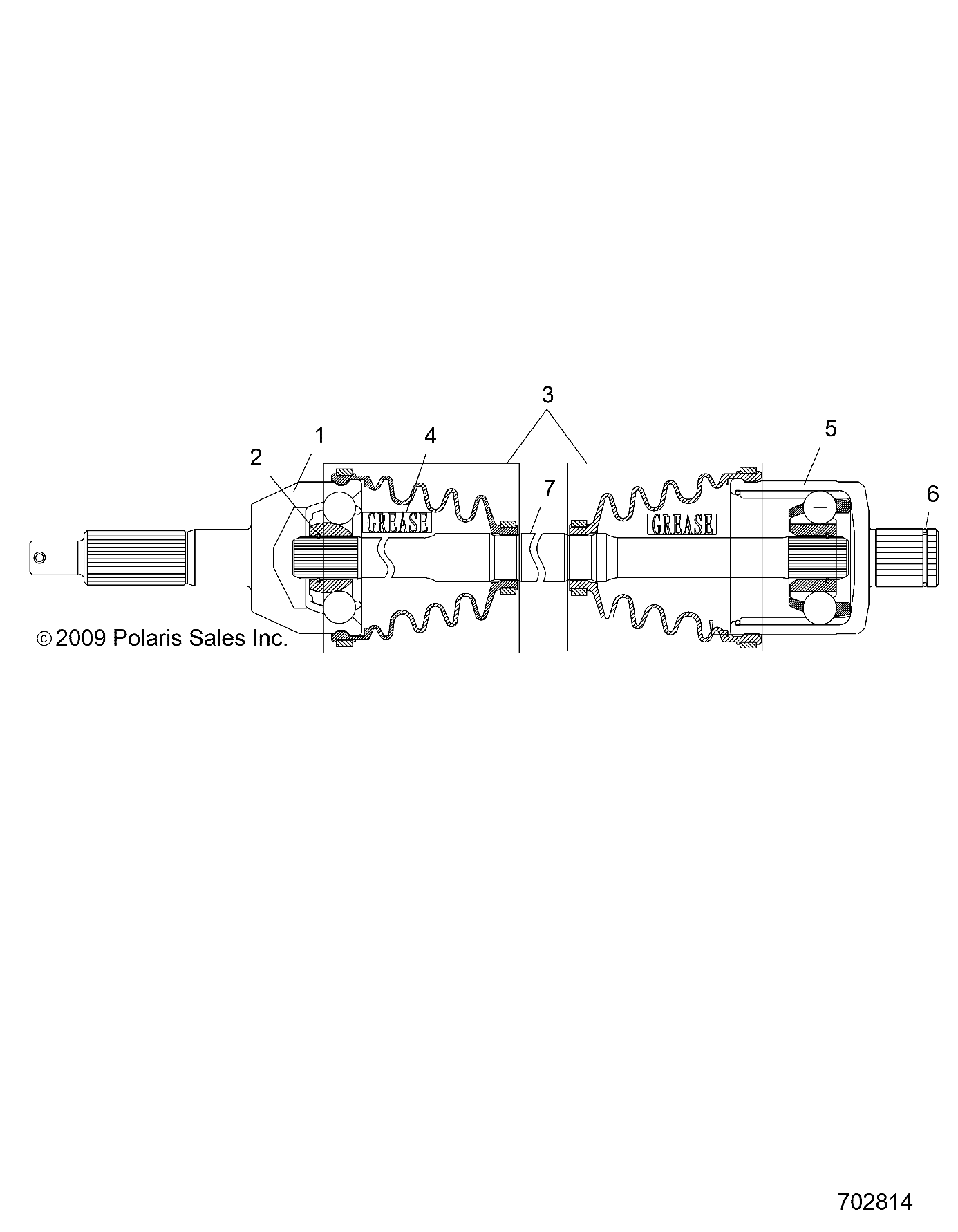 DRIVE TRAIN, REAR DRIVE SHAFT - R22MAAE4B8/B9 (702814)