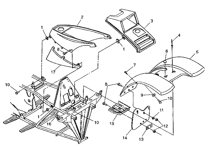 FRONT CAB Trail Boss W97AA25C (4940574057A005)