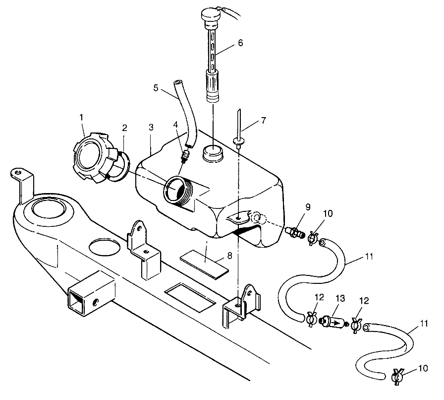 OIL TANK Trail Boss W97AA25C (4940574057A012)