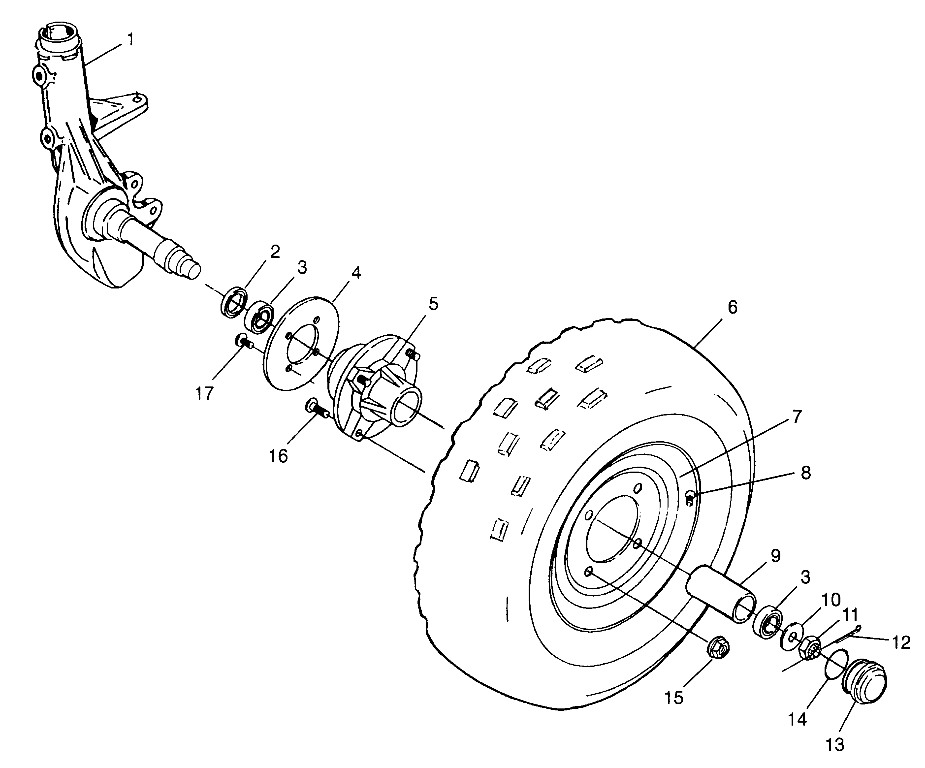 FRONT WHEEL Trail Boss W97AA25C (4940574057B005)