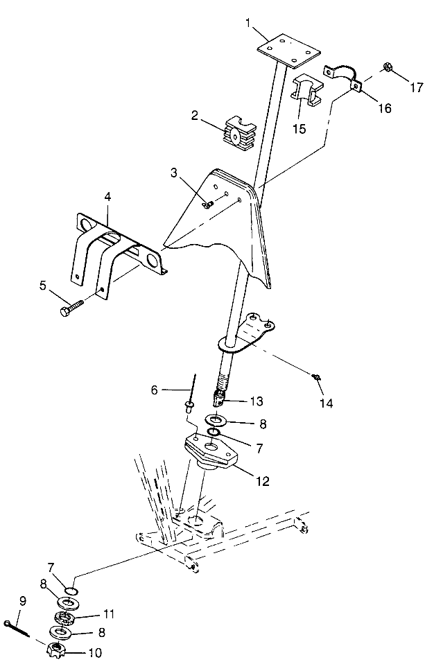 STEERING POST Trail Boss W97AA25C (4940574057B008)