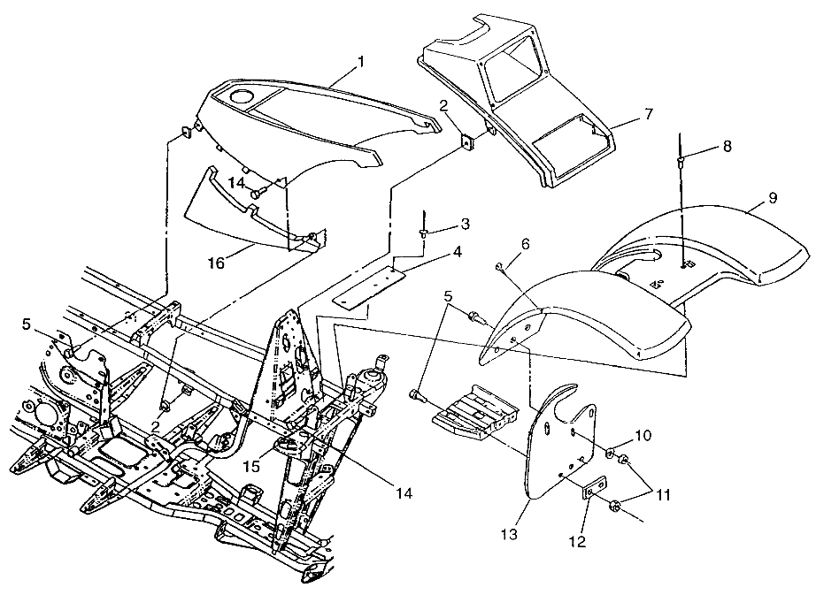 FRONT CAB Magnum 2X4 W97AA42A (4940704070A005)