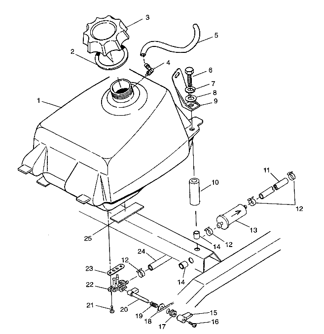 FUEL TANK Magnum 2X4 W97AA42A (4940704070A011)