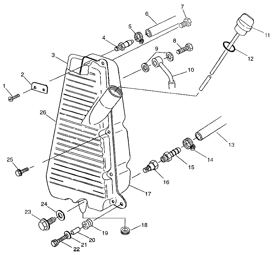 OIL TANK Magnum 2X4 W97AA42A (4940704070A012)