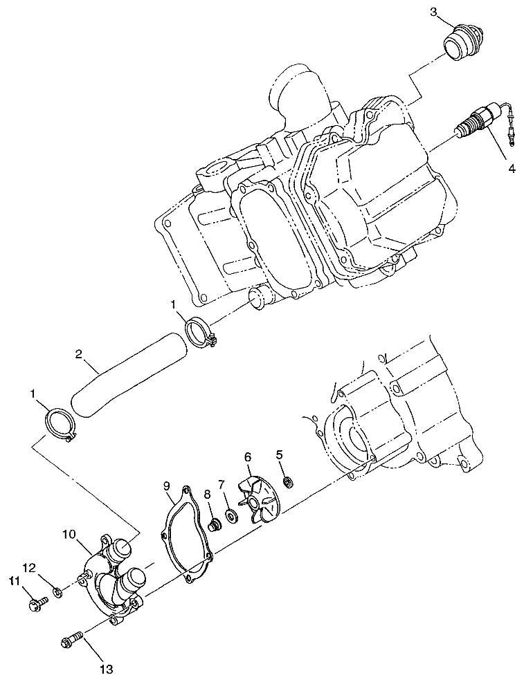 WATER PUMP Magnum 2X4 W97AA42A (4940704070C012)