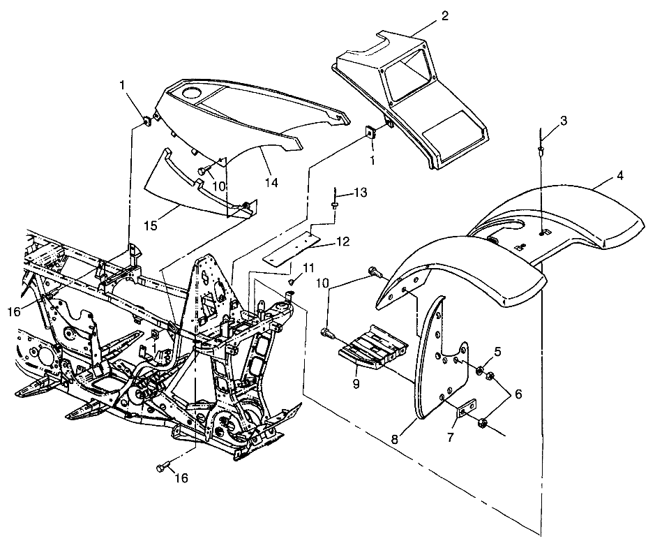 FRONT CAB - W97AE42A (4940754075A005)