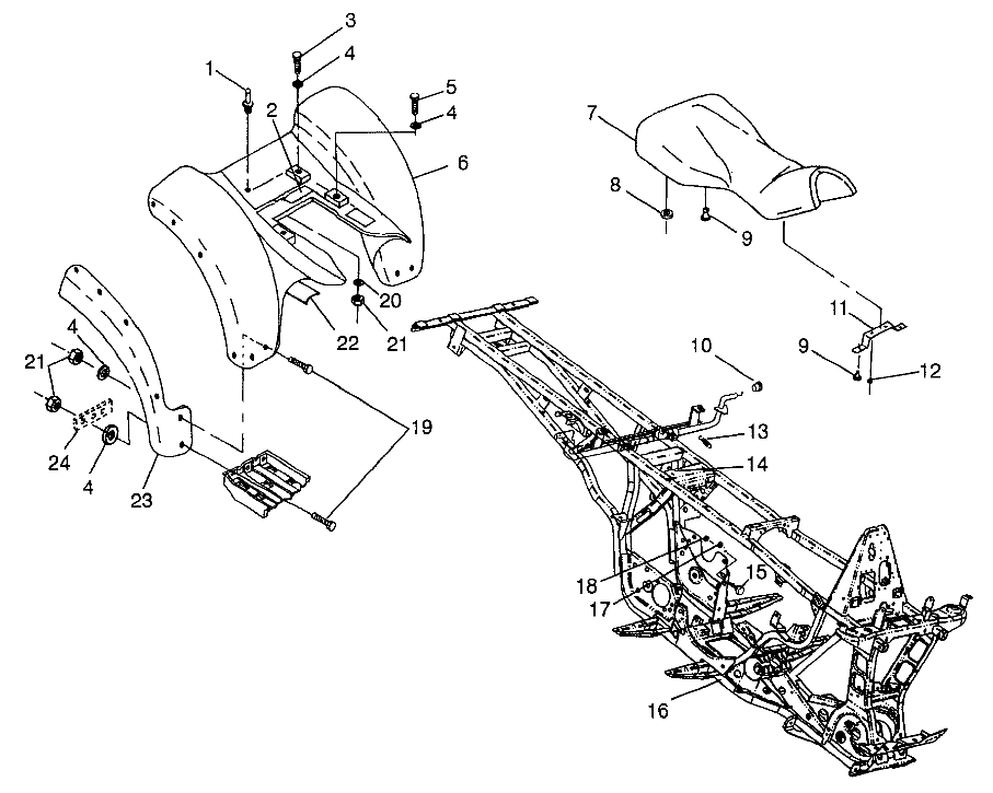 REAR CAB - W97AE42A (4940754075A006)