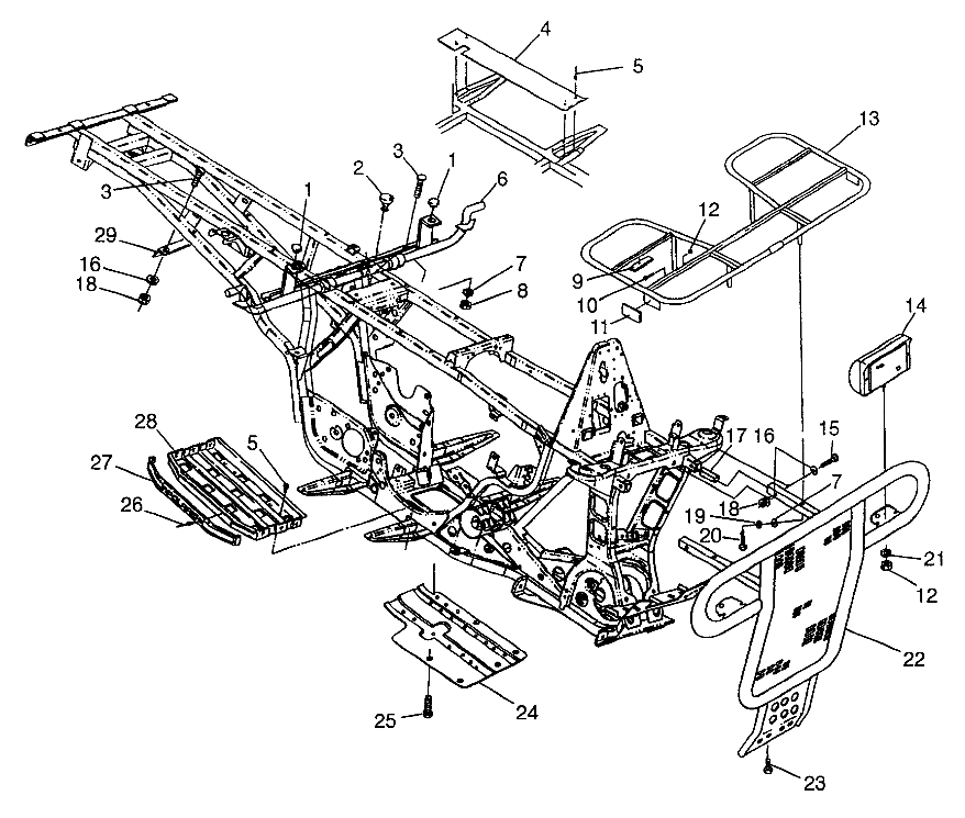 BUMPER/RACK MOUNTING - W97AE42A (4940754075A007)