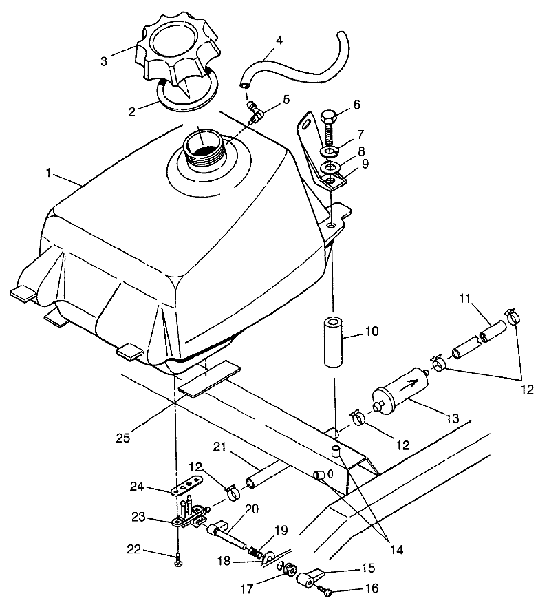 FUEL TANK - W97AE42A (4940754075A014)