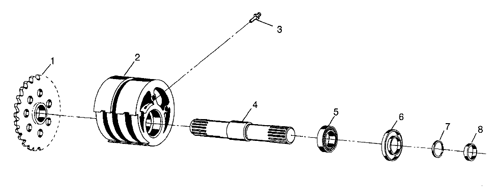 FRONT TIGHTENER Magnum 6X6 W97AE42A and Swedish Magnum 6X6 S97AE42E (4940754075B005)