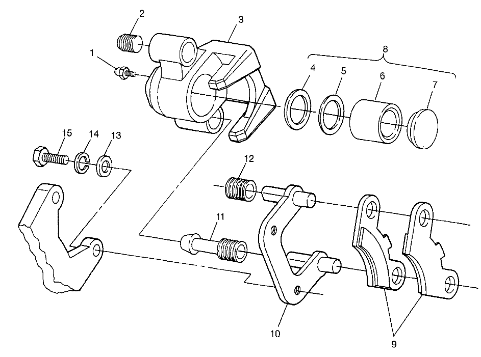 MIDDLE AXLE BRAKE Magnum 6X6 W97AE42A and Swedish Magnum 6X6 S97AE42E (4940754075C003)