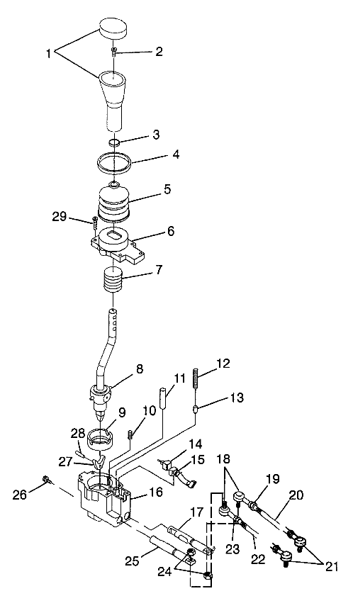 GEAR SELECTOR Magnum 6X6 W97AE42A and Swedish Magnum 6X6 S97AE42E (4940754075D007)