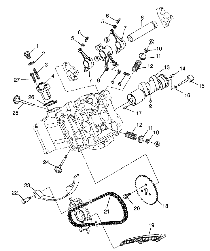 INTAKE and EXHAUST Magnum 6X6 W97AE42A and Swedish Magnum 6X6 S97AE42E (4940754075D011)