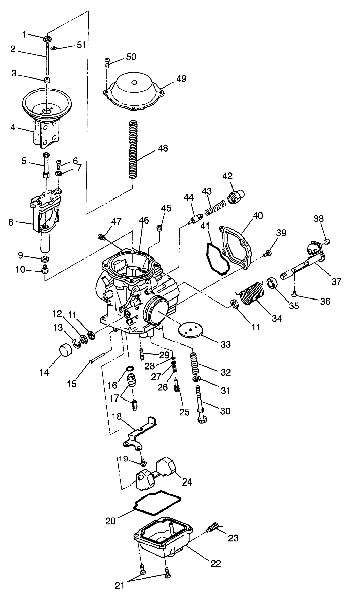 CARBURETOR Magnum 6X6 W97AE42A and Swedish Magnum 6X6 S97AE42E (4940754075D013)