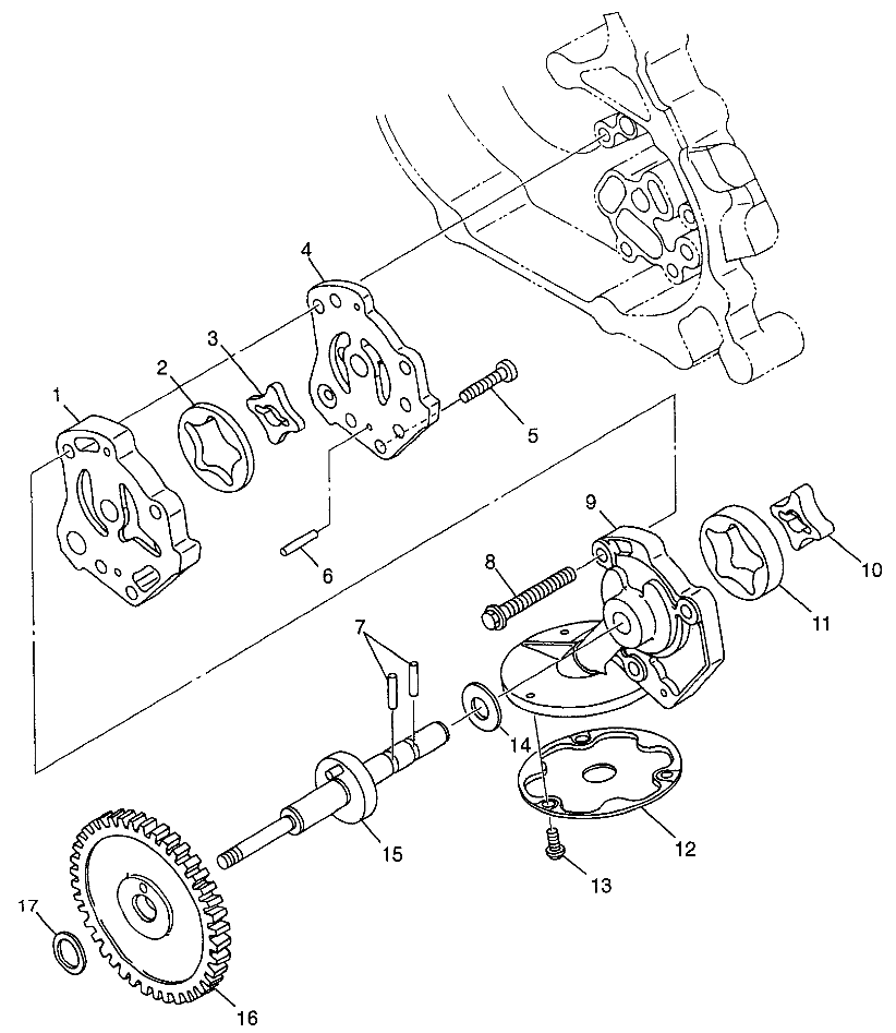 OIL PUMP Magnum 6X6 W97AE42A and Swedish Magnum 6X6 S97AE42E (4940754075E002)