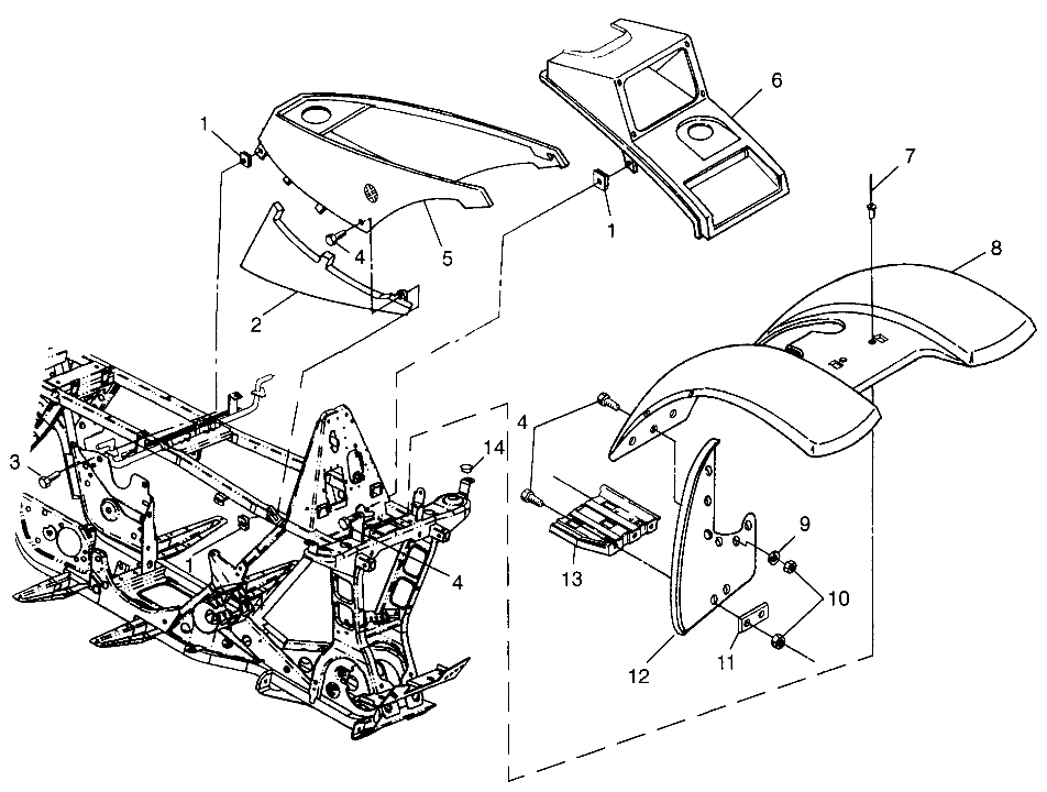 FRONT CAB BIG BOSS 6X6 400L W97AE38A (4940814081A005)