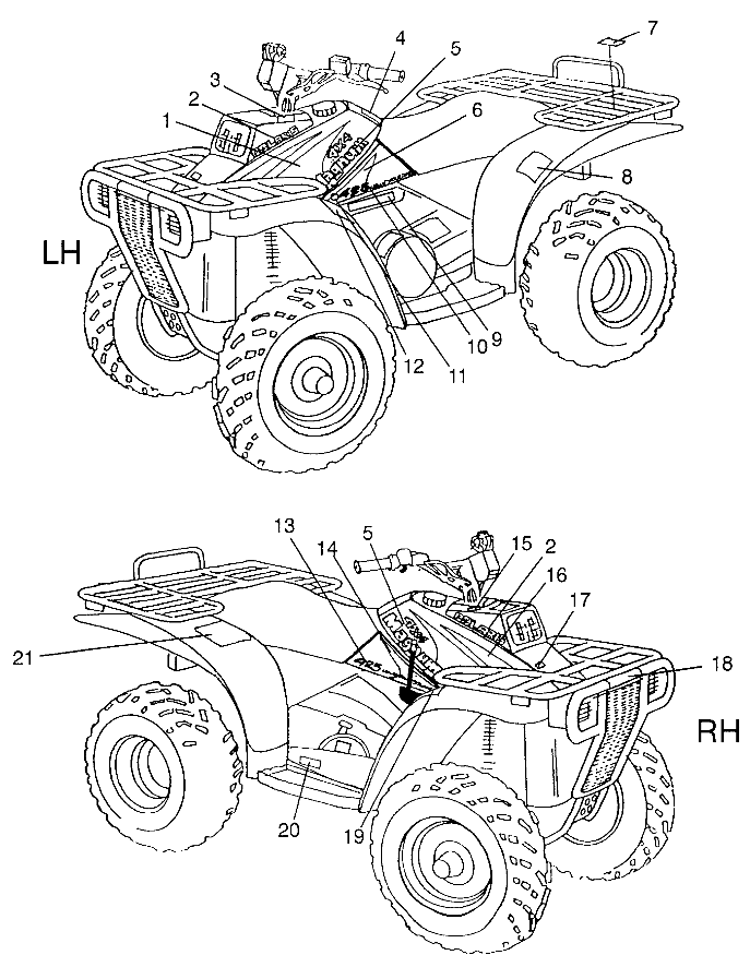 DECALS Magnum 4X4 W97AC42A, Swedish Magnum 4X4 S97AC42E and Norwegian Magnu (4940834083A008)