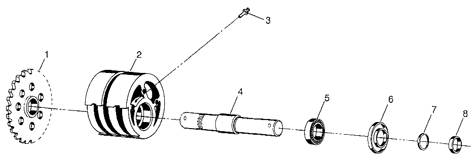 FRONT TIGHTENER Magnum 4X4 W97AC42A, Swedish Magnum 4X4 S97AC42E and Norweg (4940834083B006)