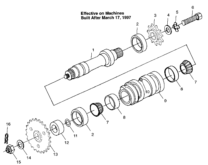 CENTER TIGHTENER Magnum 4X4 W97AC42A, Swedish Magnum 4X4 S97AC42E and Norwe (4940834083B14A)