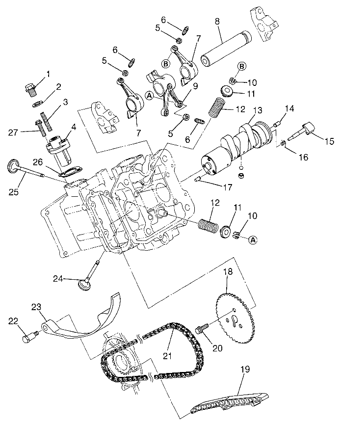 INTAKE and EXHAUST Magnum 4X4 W97AC42A, Swedish Magnum 4X4 S97AC42E and Nor (4940834083D001)