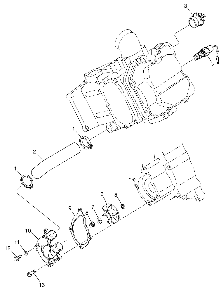 WATER PUMP Magnum 4X4 W97AC42A, Swedish Magnum 4X4 S97AC42E and Norwegian M (4940834083D002)