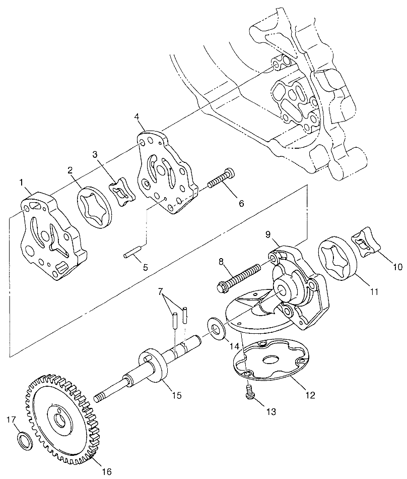 OIL PUMP Magnum 4X4 W97AC42A, Swedish Magnum 4X4 S97AC42E and Norwegian Mag (4940834083D004)