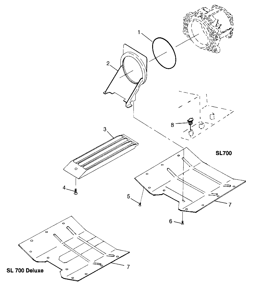 WATER INLET SL 700 B974071, Intl. SL 700 I974071, SL 700 Deluxe B974072 and (4940874087B012)