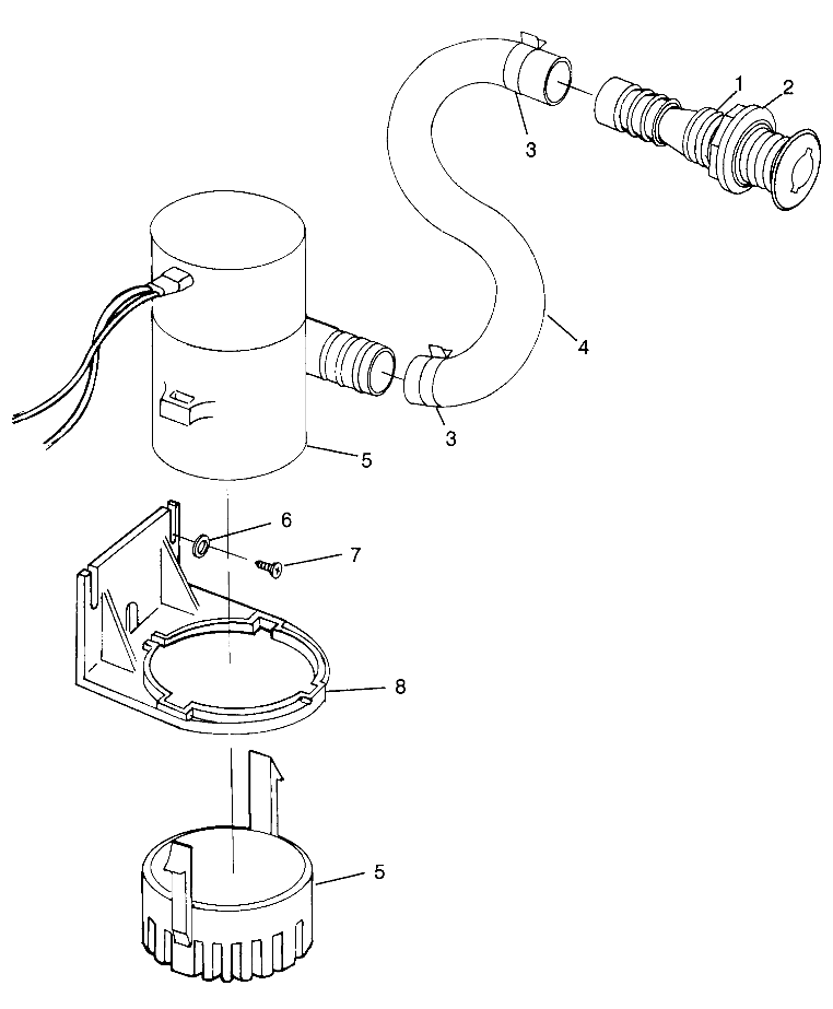 BILGE PUMP SL 700 B974071, Intl. SL 700 I974071, SL 700 Deluxe B974072 and (4940874087C001)