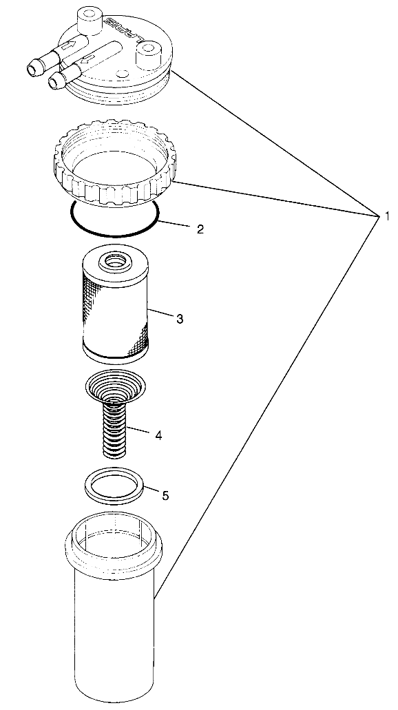 FUEL/WATER SEPARATOR SL 700 B974071, Intl. SL 700 I974071, SL 700 Deluxe B9 (4940874087C014)