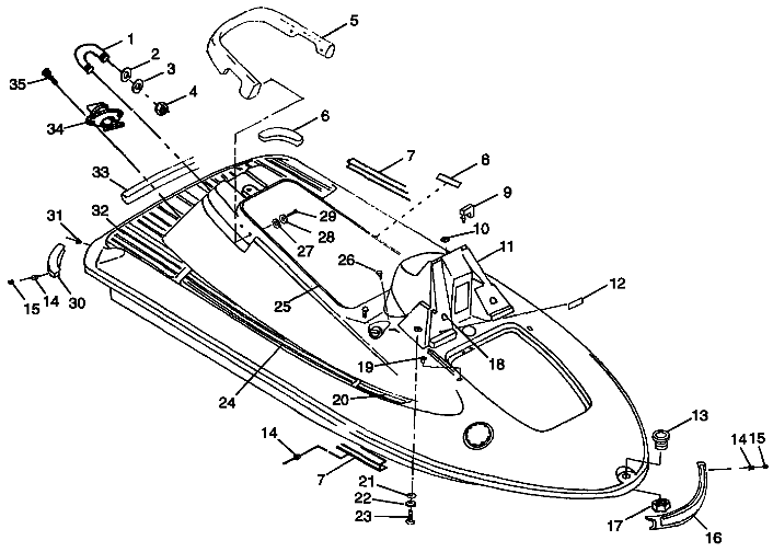 HULL and BODY SL 780 B974088 and Intl. SL 780 I974088 (4940924092A005)