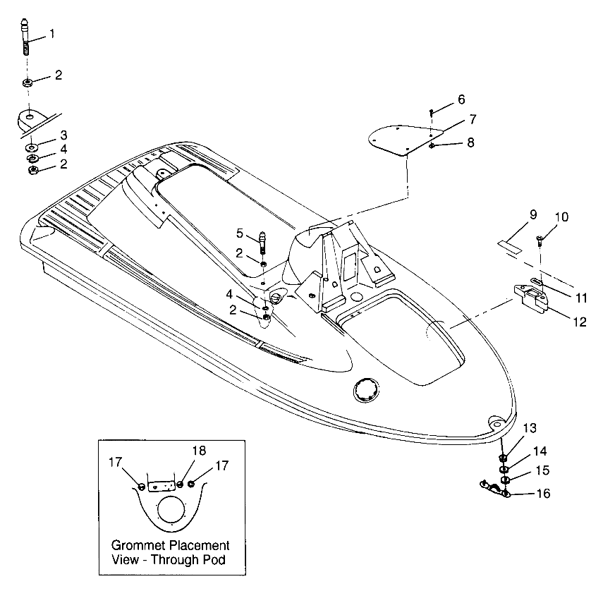 HULL and BODY SL 780 B974088 and Intl. SL 780 I974088 (4940924092A006)