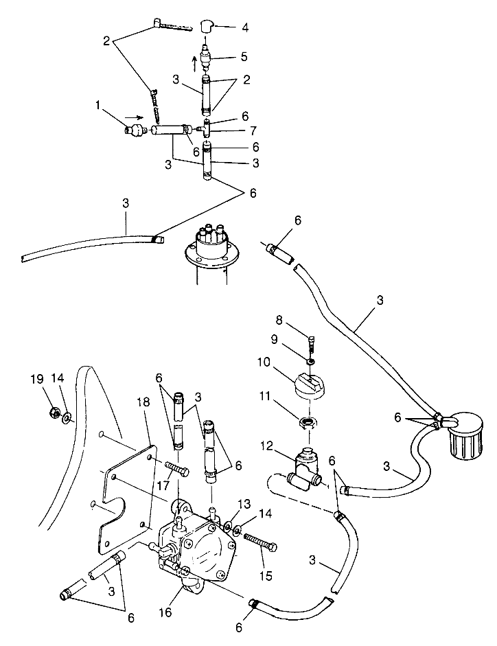 FUEL SYSTEM SL 780 B974088 and Intl. SL 780 I974088 (4940924092A010)