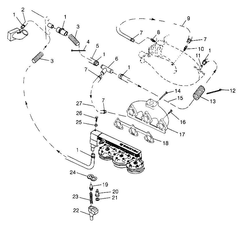 COOLING SYSTEM SL 780 B974088 and Intl. SL 780 I974088 (4940924092B009)