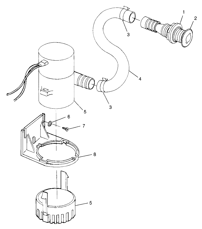 BILGE PUMP SL 780 B974088 and Intl. SL 780 I974088 (4940924092B013)