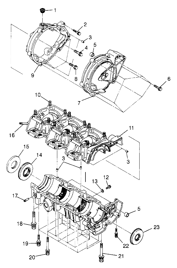 CRANKCASE SL 780 B974088 and Intl. SL 780 I974088 (4940924092B014)