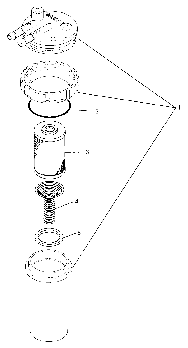 FUEL/WATER SEPARATOR SL 780 B974088 and Intl. SL 780 I974088 (4940924092C009)